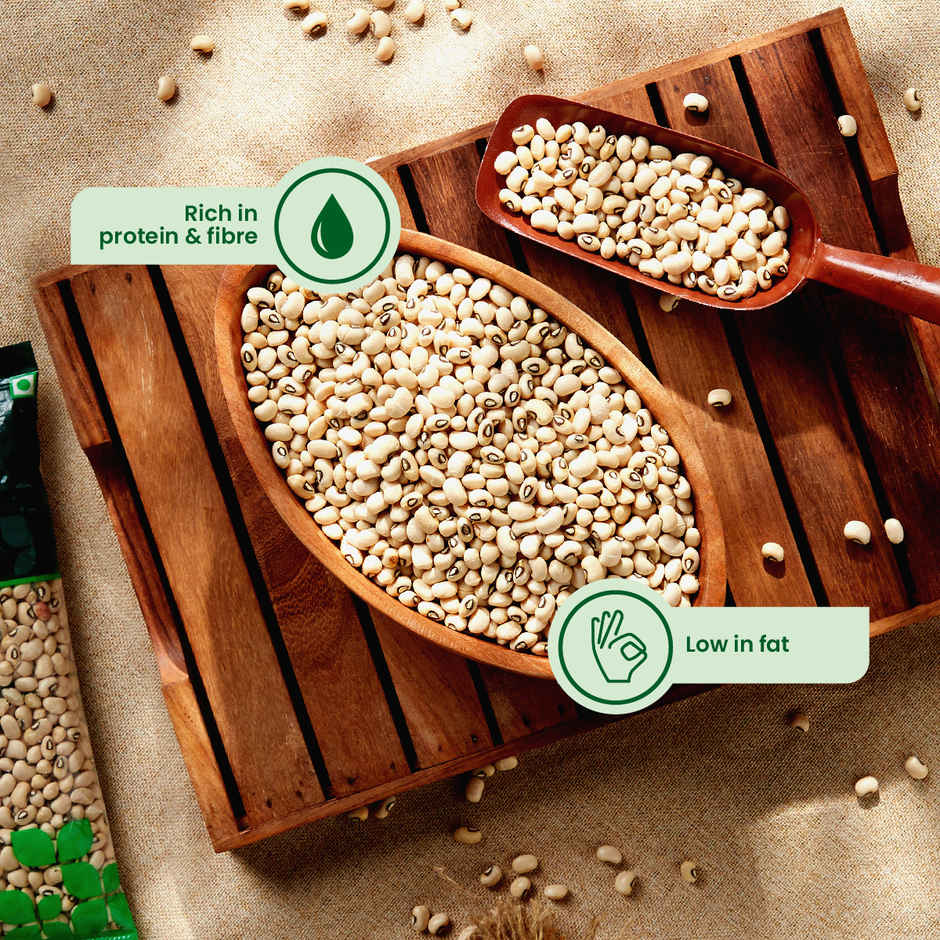 Daily Good Unpolished White Lobiya - Cowpea Combo