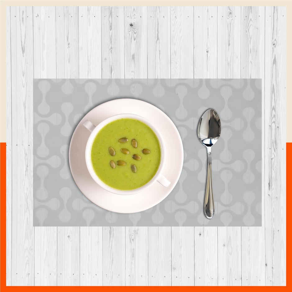 Bathla Fridge Mat | 45cm x 30 cm | Reusable, Washable, Temperature Resistant | Grey Transluscent