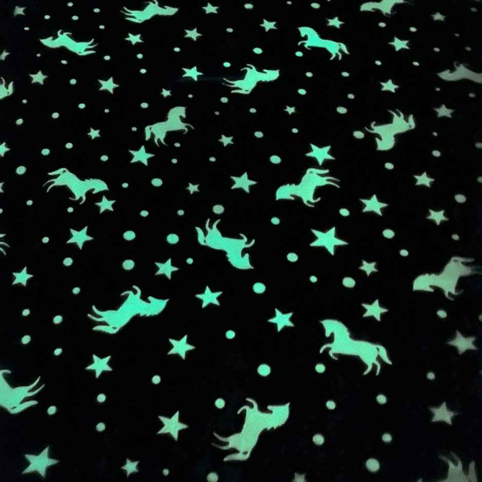 Famyo Glow Blanket | Purple Unicorn Queen Size AC Blanket for Ages 3 and Up - 200 x 152 cm