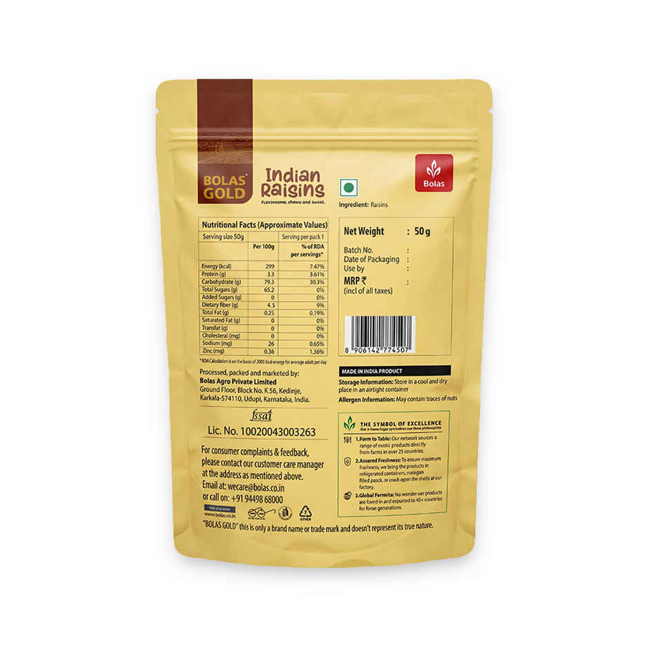 Bolas Gold Raisins