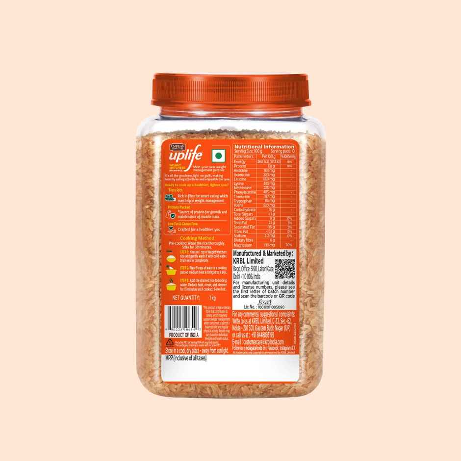 India Gate Uplife Weight Watchers Brown Rice