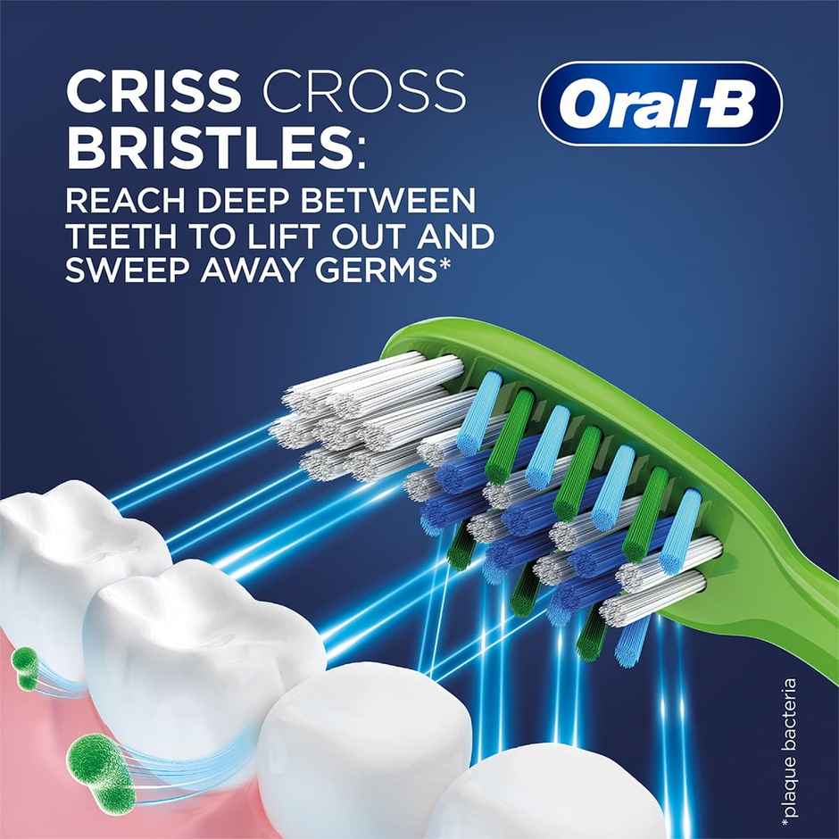 Oral-B Criss Cross of 4 Soft Toothbrushes