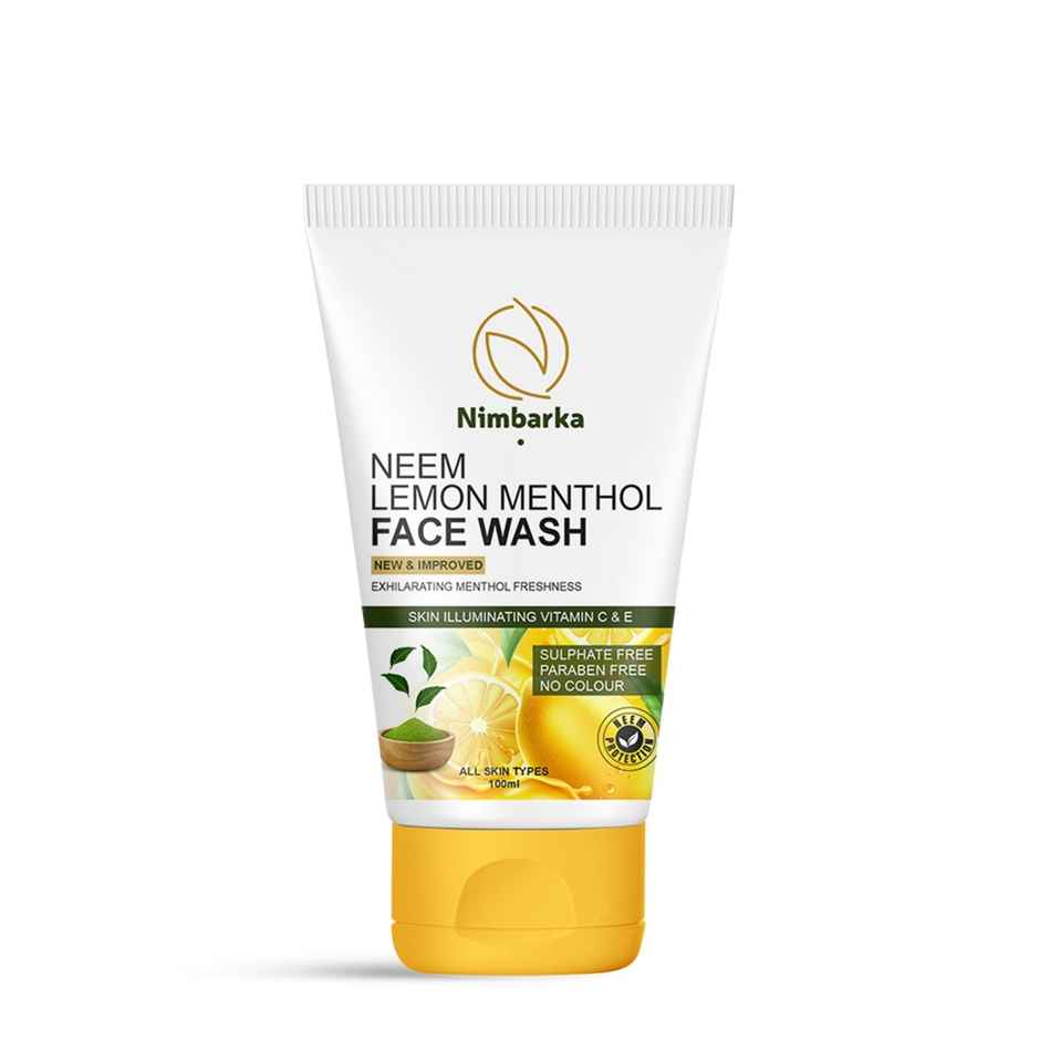 Nimbarka Neem Lemon Menthol Facewash Refreshing & Deep Cleansing Anti-Acne Formula
