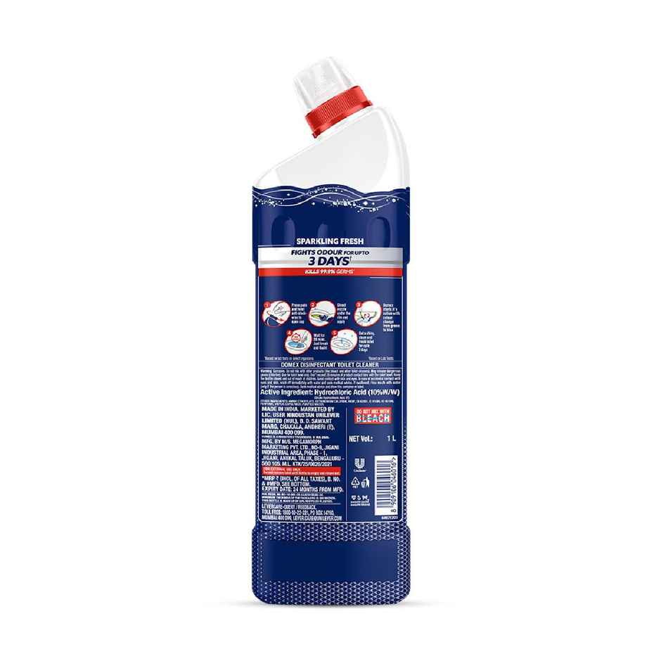  Domex Sparkling Fresh Toilet Cleaner | Fights Odour for Upto 3 Days