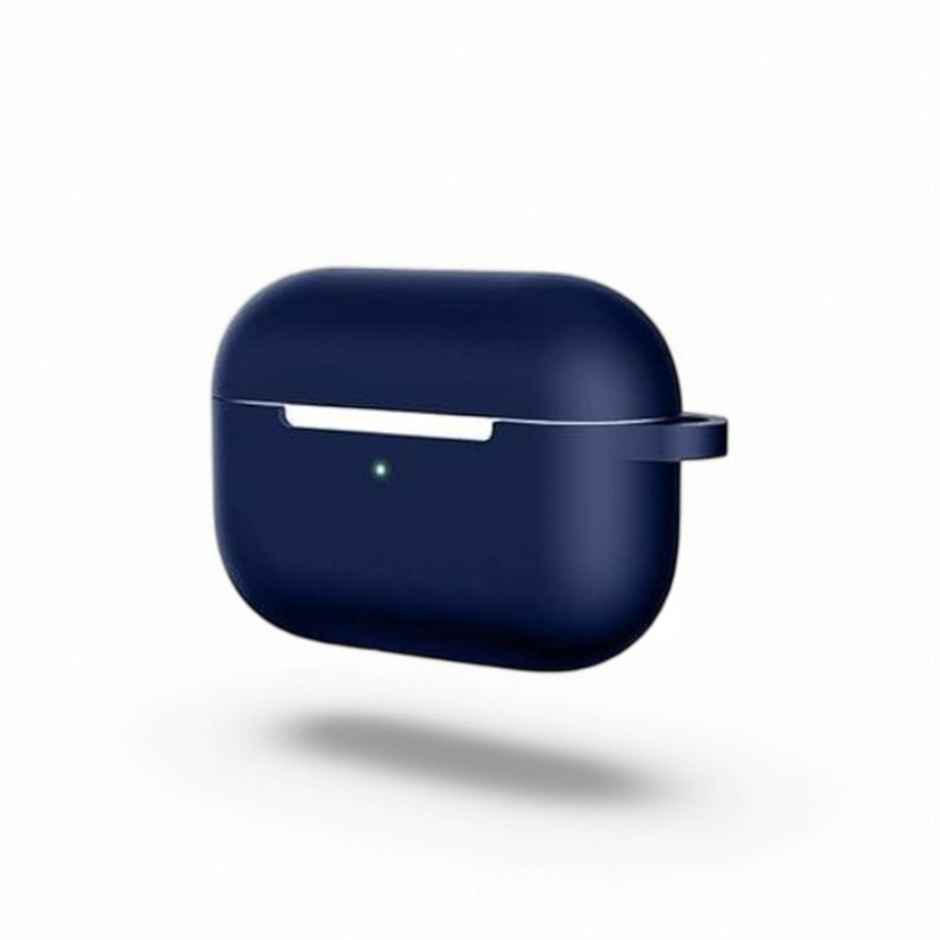 Sounce AirPods Pro Case cover with Carabiner | Shockproof | Wireless Charging, Blue