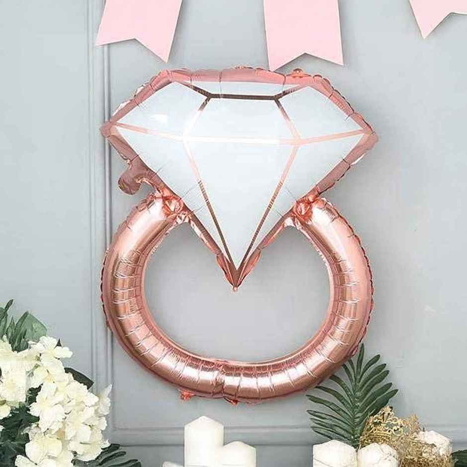 Rose Gold Ring Foil Balloon | Pack Of 1 | Party Propz
