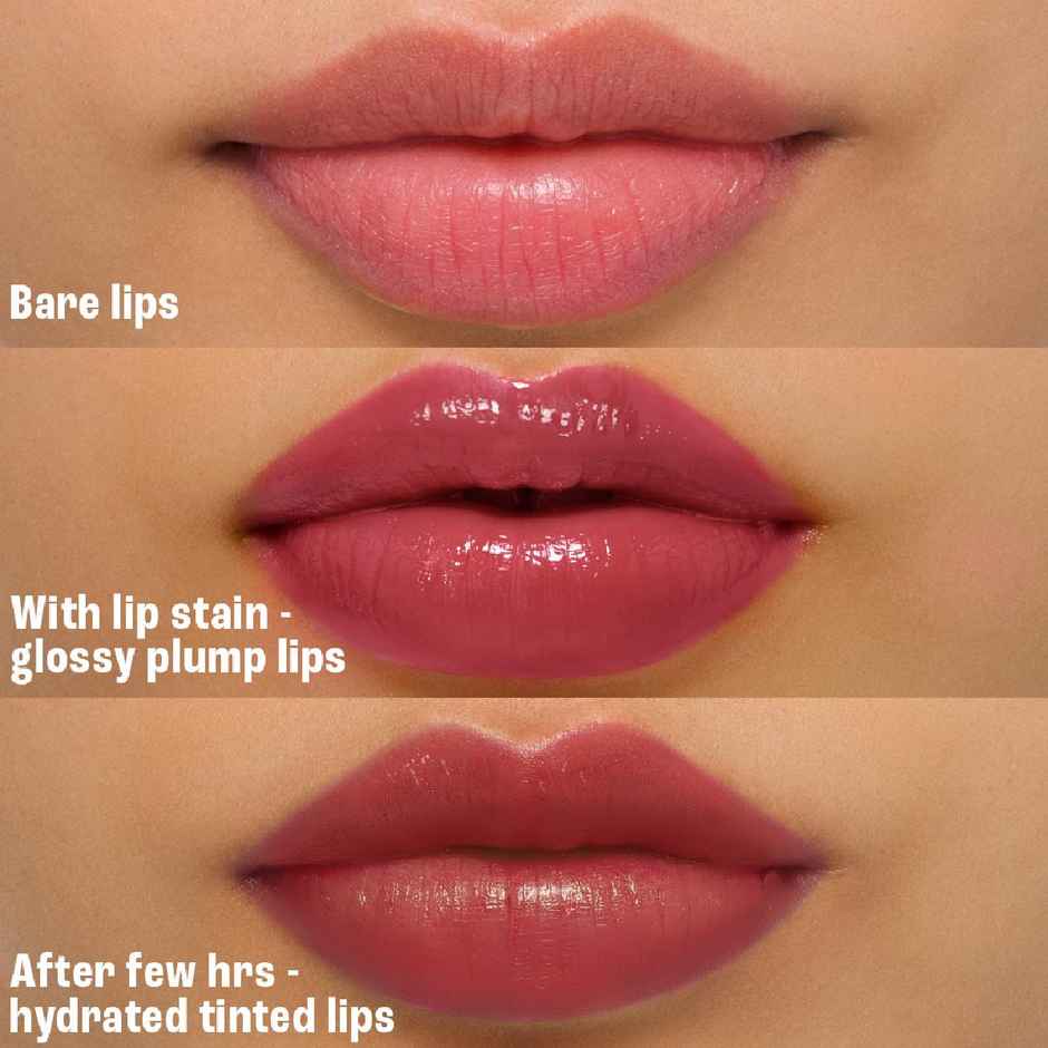 Lakme 9to5 Hya Beach Edit Lip Gloss Stain | 6 Raspberry Sorbet | Hydrating | Long Lasting | SPF 15