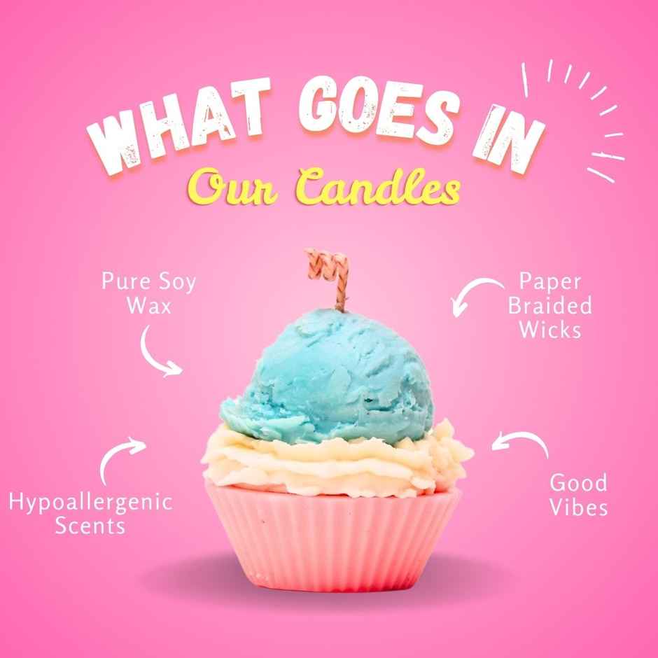 Whipand Wick Bubblegum Cupcake Scented Candle
