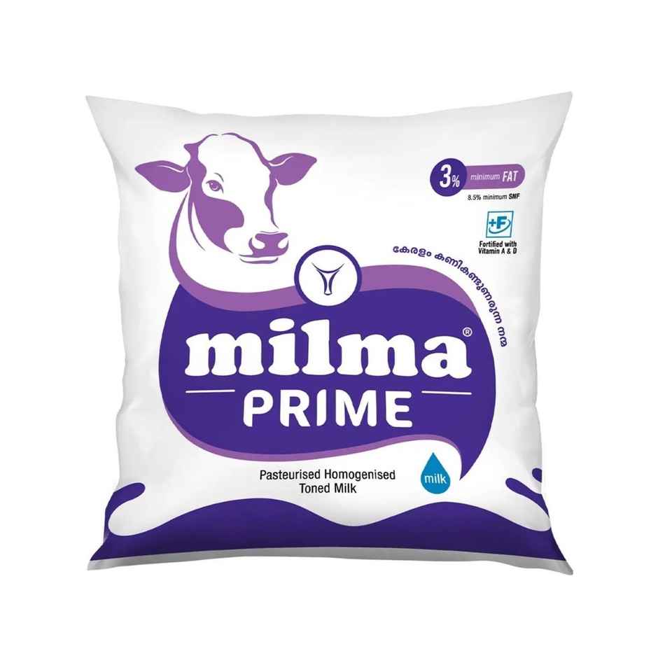 Milma Prime Toned Fresh Milk | Pouch