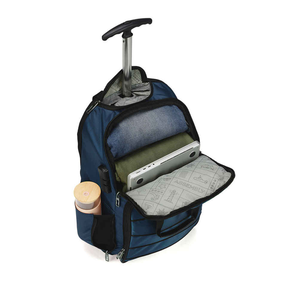 Assembly Amok Laptop Trolley Backpack | Water Resistant - Blue