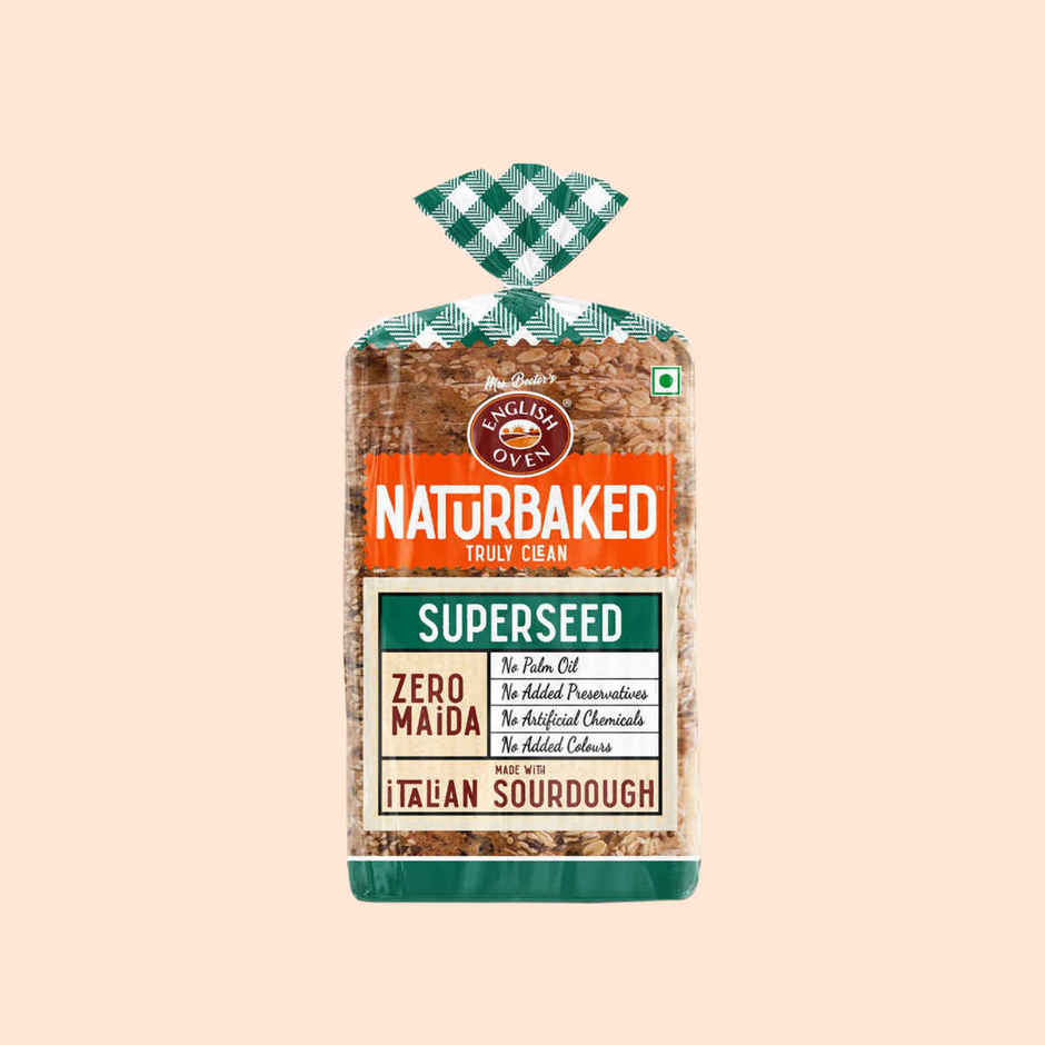 Naturbaked Zero Maida Superseed Bread| Multigrain Bread | No Added Preservatives | Clean Label