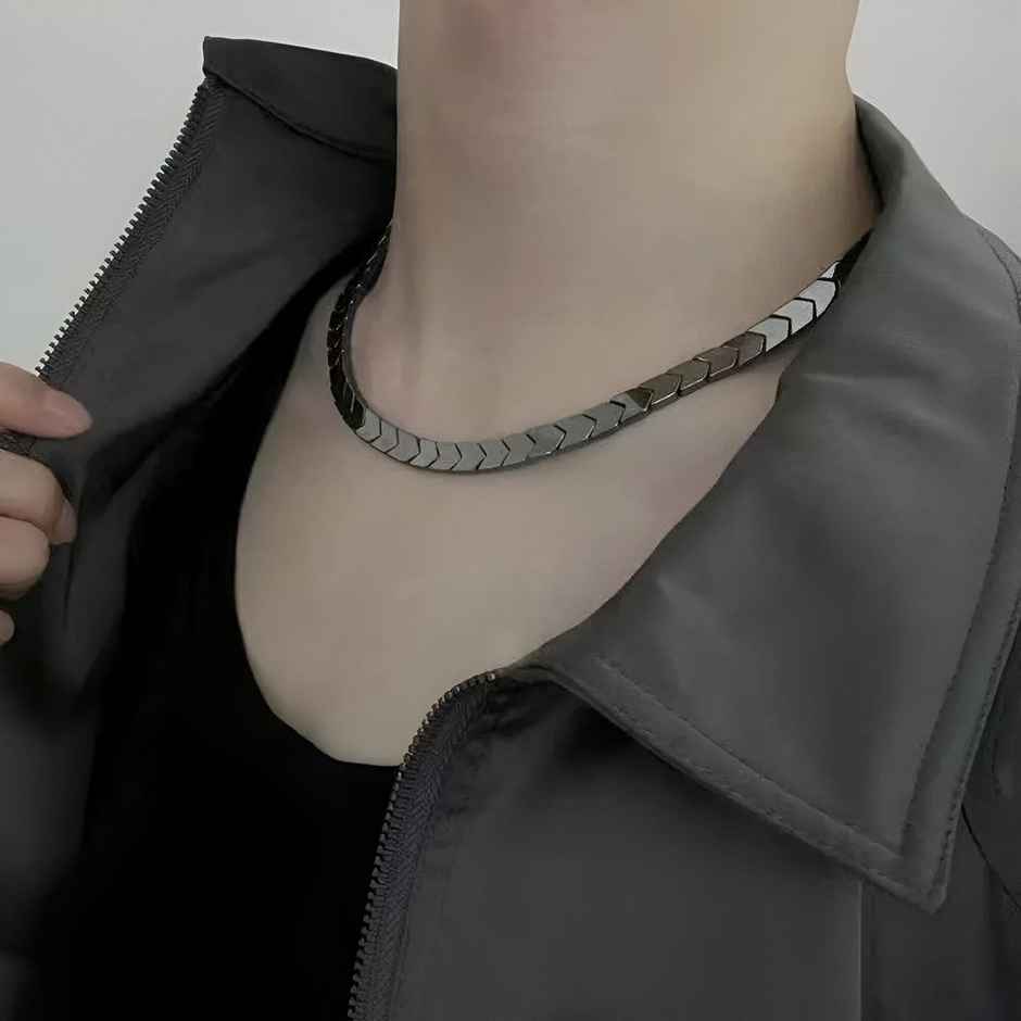 Fashion Frill Men's Chain Grey 20 Inches