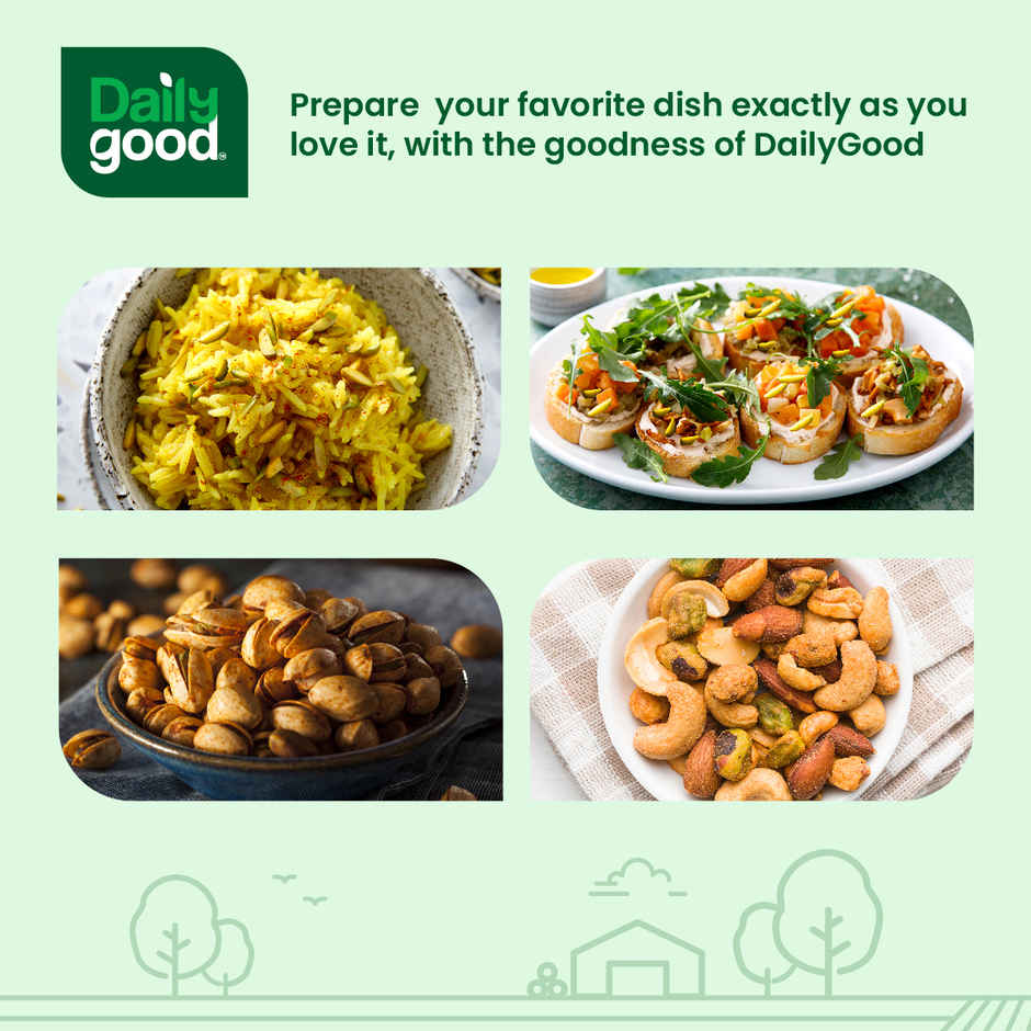 Daily Good Cashew / Kaju Split(100gms), Daily Good Almond / Badam (California)(100gms) & Daily Good Pistachios California Salted(100gms) & Daily Good Walnut / Akhrot Broken Kernels(200gms) Combo