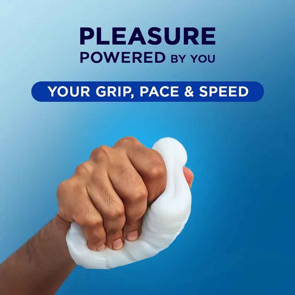 Skore Eggstacy Self-Pleasure | Massage Sleeve For Men (1pc) & Skore Hardrock Gel For Increased Harness | Skin Friendly Non-Sticky Natural Blend For Men (30ml) Combo