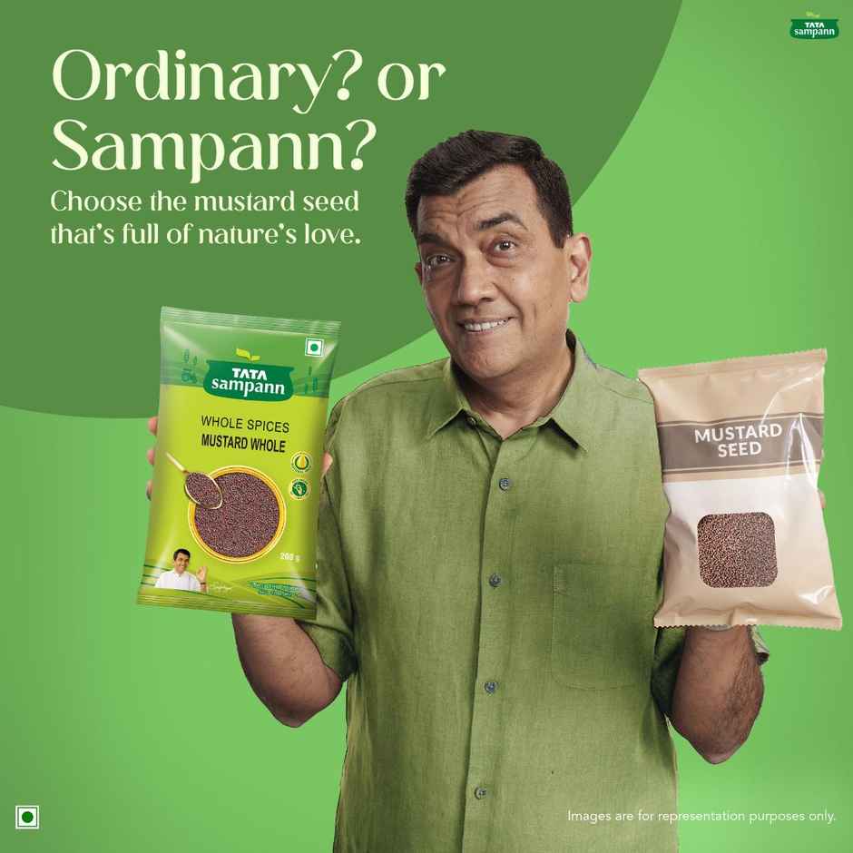 Tata Sampann Whole Spices Mustard Small Seeds, Pure & Natural Whole Spices, Rich Aroma,