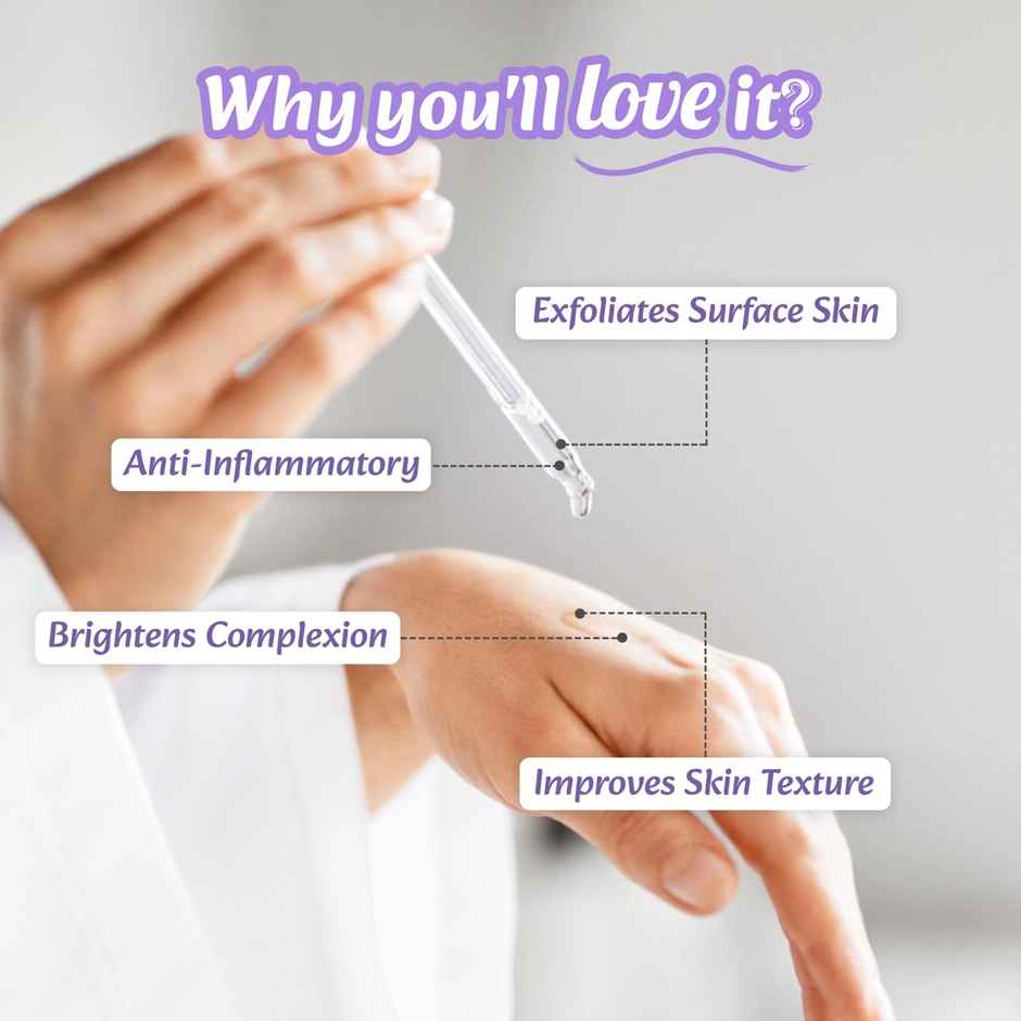 Wild Oak 7% AHA BHA Glycolic Acid Exfoliating Peeling Face Serum | Wrinkles, Pores and Acne Scars