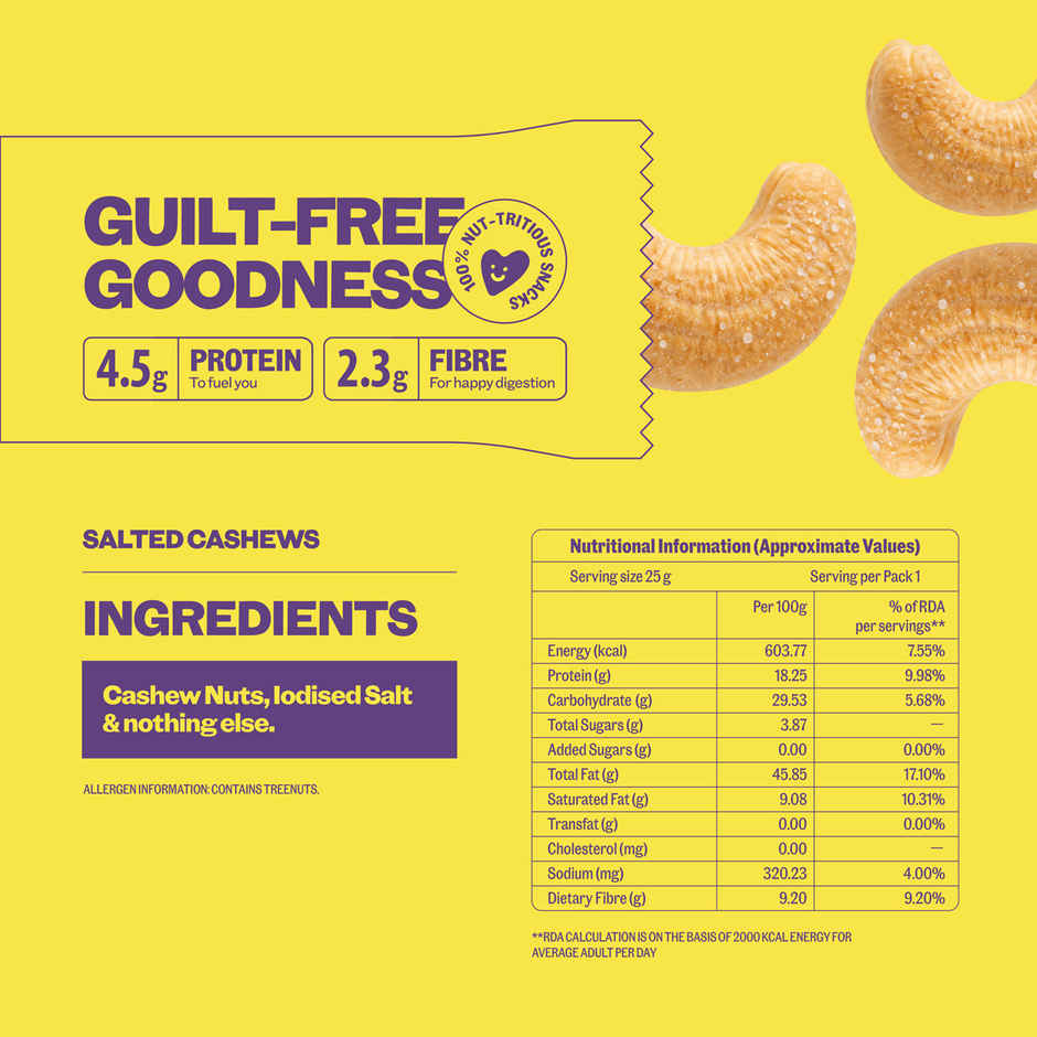 Bolas Salted Cashews | Nut Snack