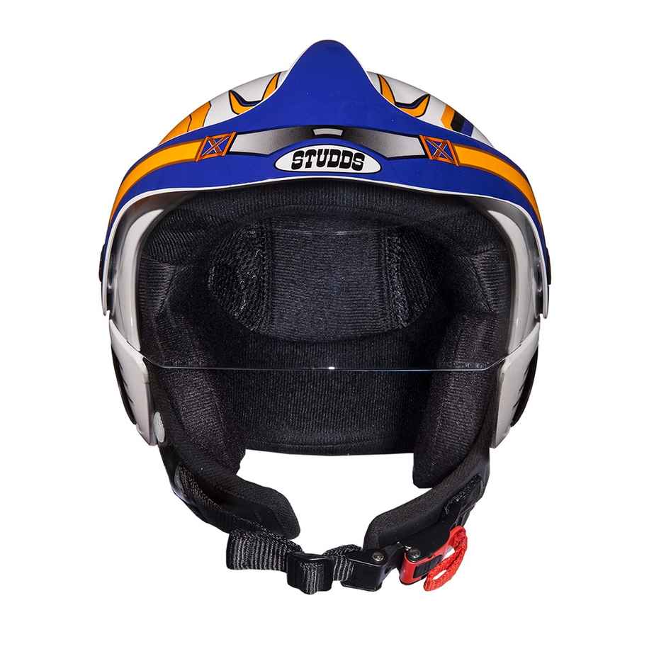 Studds Marshall Kids D1 Open Face Helmet for Boys |White - 2XS