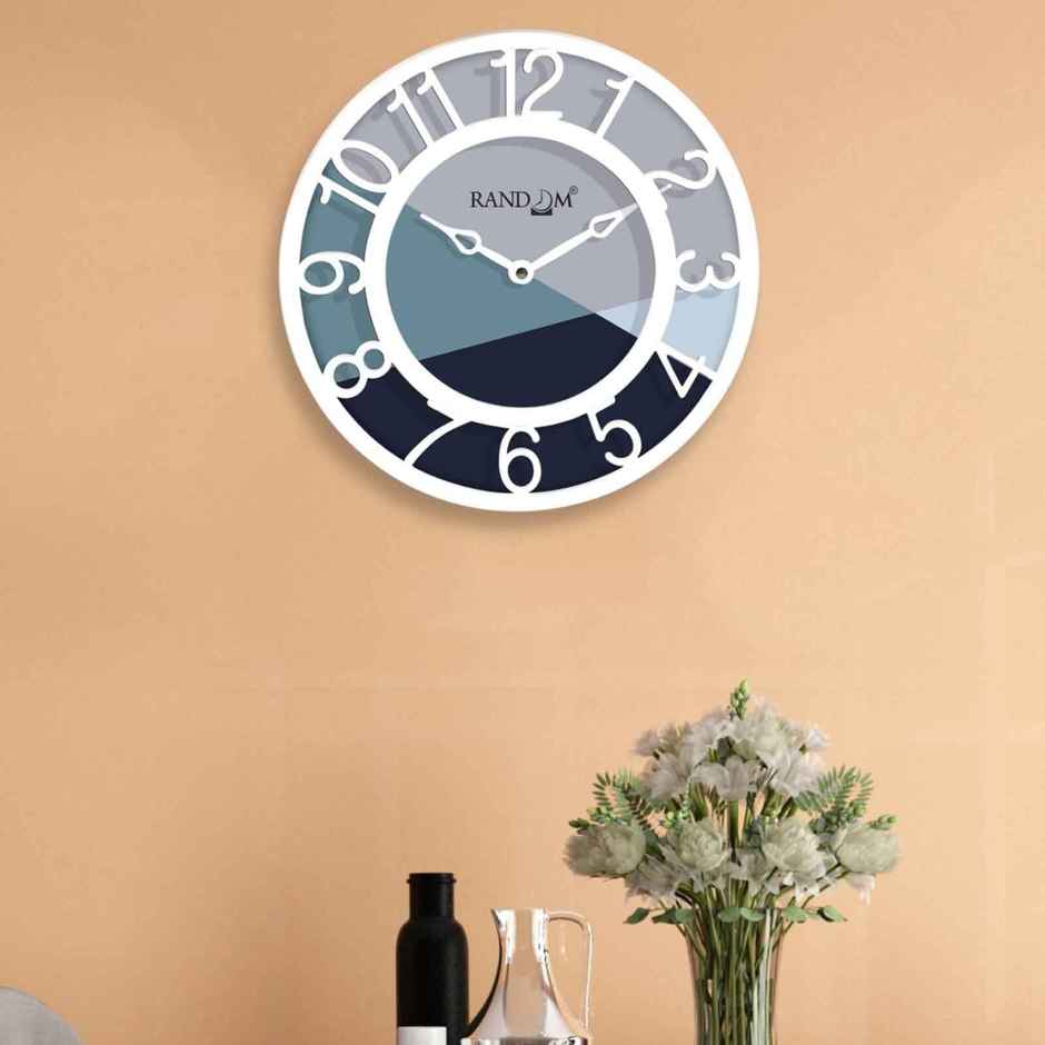 Casacraft by Pepperfry White Plastic Contemporary Modern Wall Clock