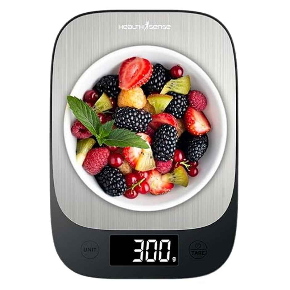 Healthsense Weight Machine For Kitchen, Kitchen Food Weighing Scale, Chef-Mate Ks70