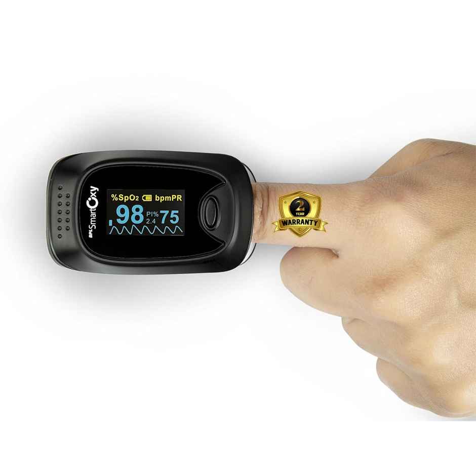 BPL Smart Oxy Pulse Oximeter with Perfusion Index Black