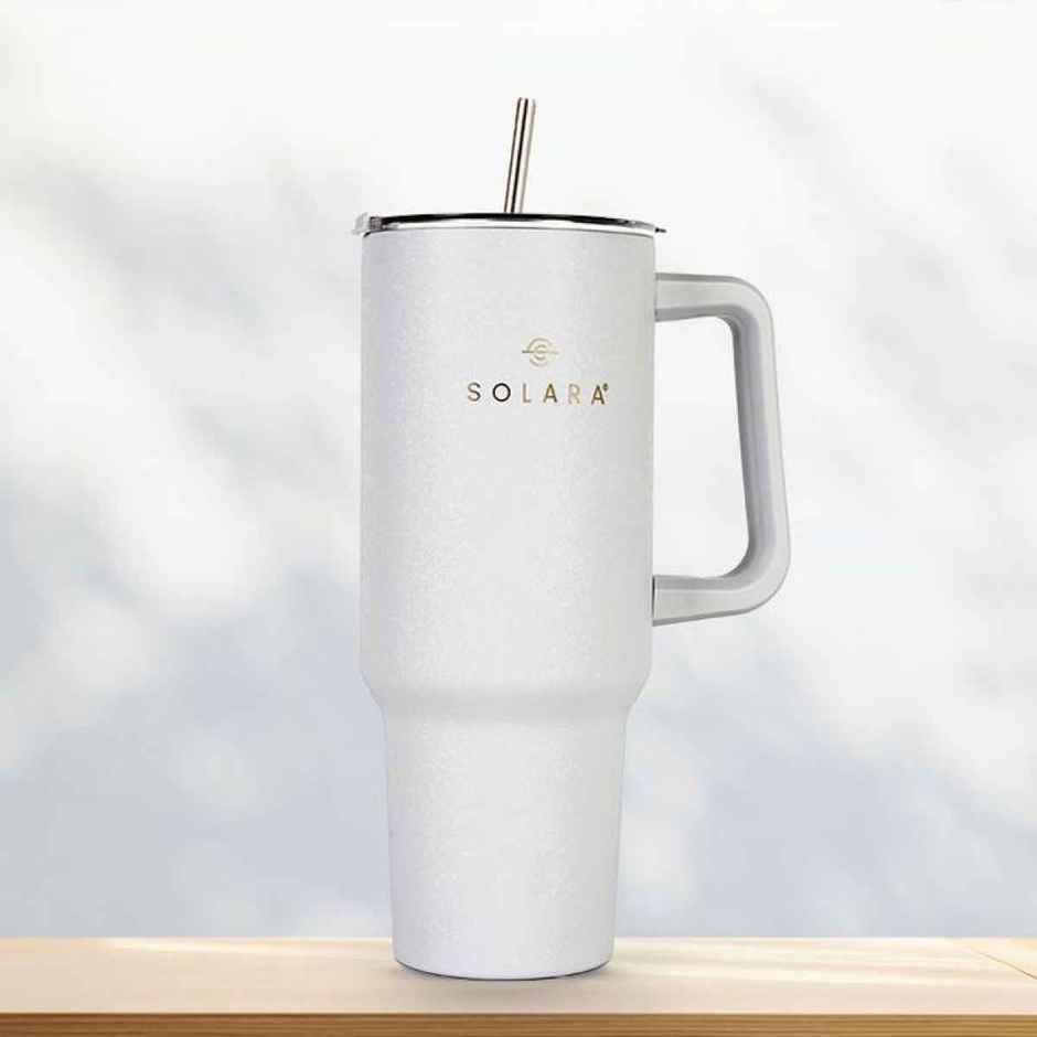Solara 1.2 Liter Insulated Elixir Tumbler With Lid And Straw For Travel, Office, Home