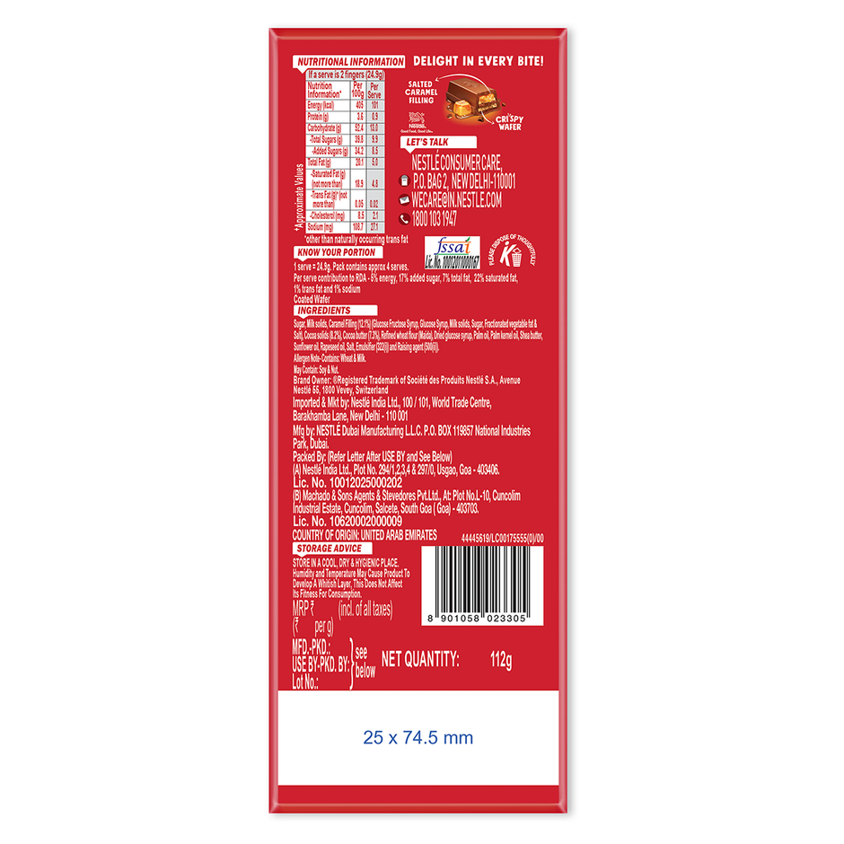 KitKat Delights Salted Caramel Chocolate