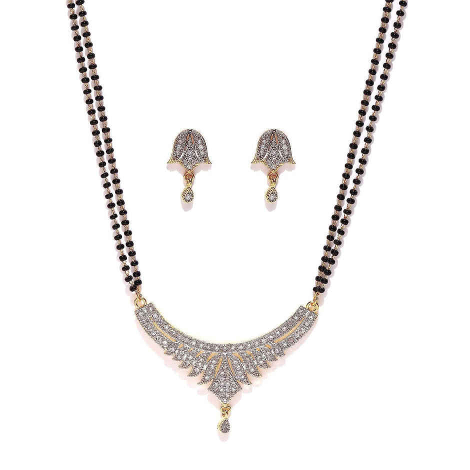 YouBella Latest Traditional Jewellery Gold Plated Mangalsutra for Women