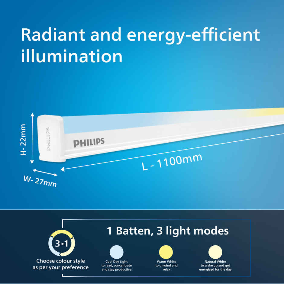 Philips 3 in 1 Batten | 30W
