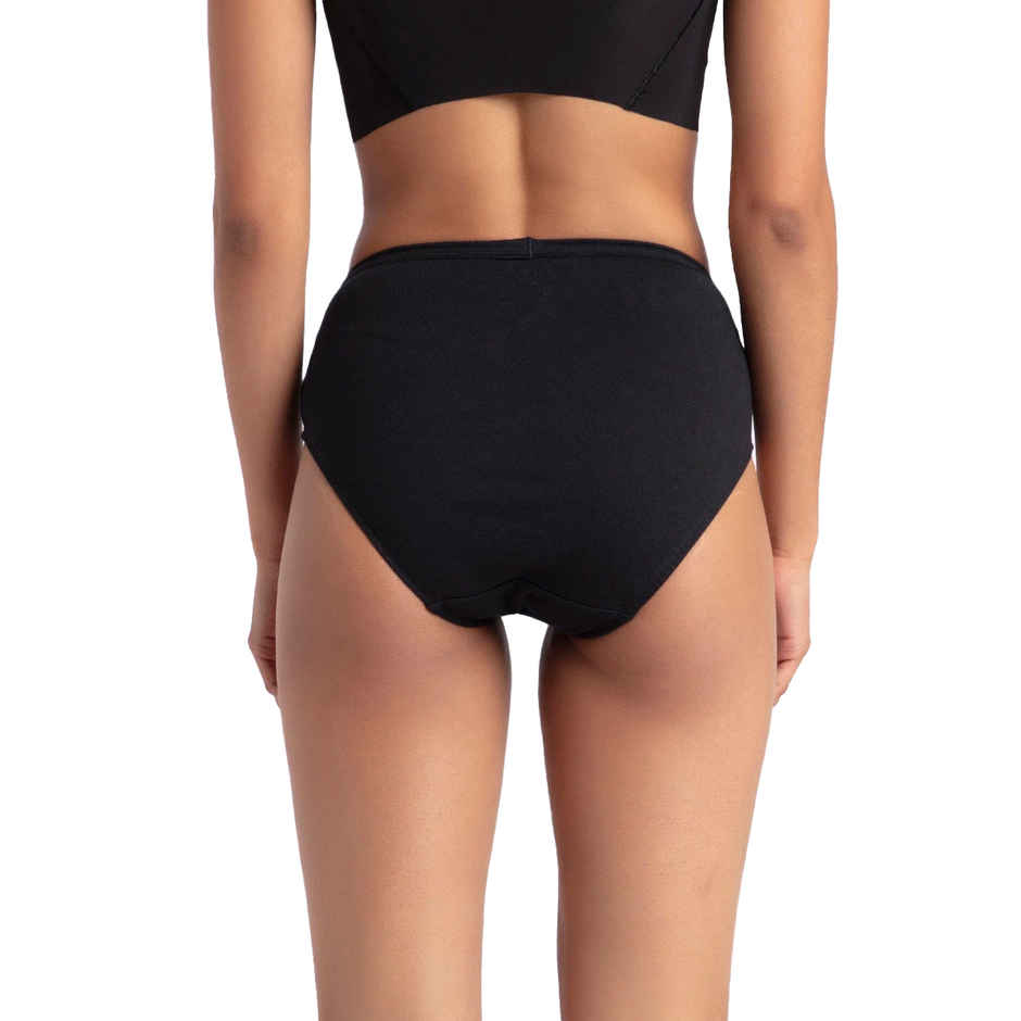 Jockey 1406 Women's Super Combed Cotton Underwear Mid Waist Hipster Panty|PO3 | Multicolor Dark assorted-XL