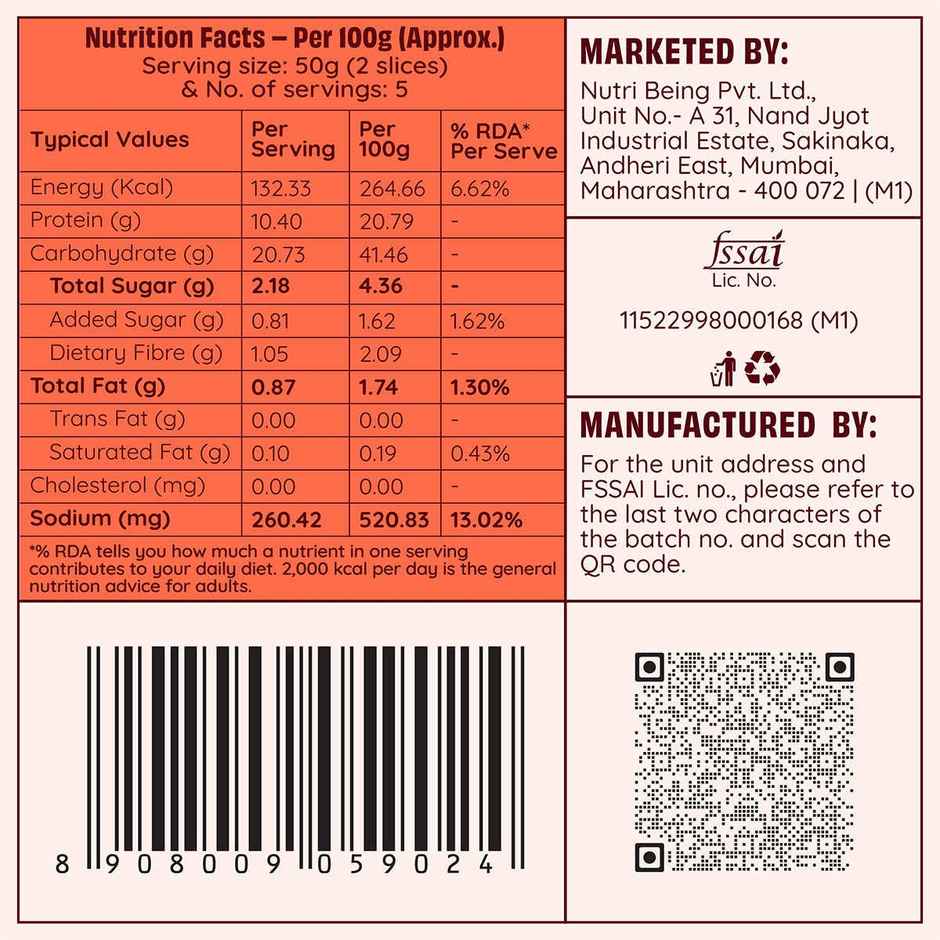 The Health Factory Multi Protein Bread | 50g High Protein