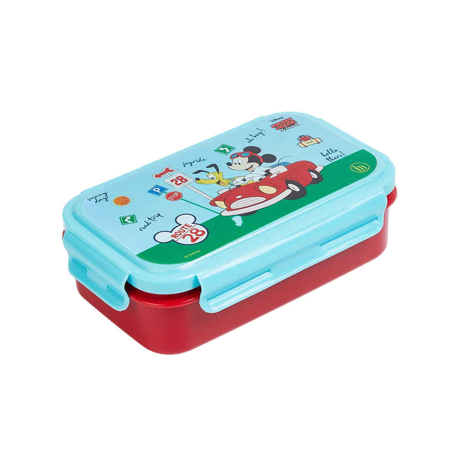 Disney Mickey Lunch Box (Inside Stainless Steel) - Blue & Red