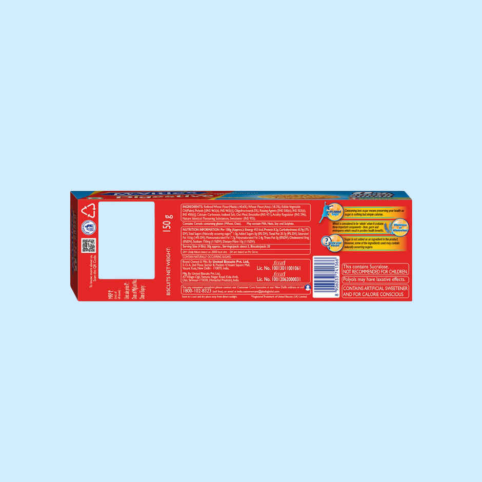 McVitie's Digestive With Goodness Of Wholewheat | Zero Added Sugar
