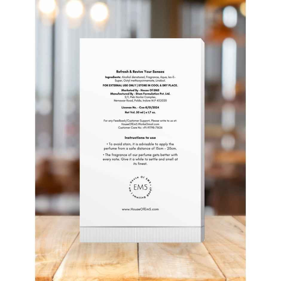 EM5 Constant Edp Perfume Spray For Men And Women | Spicy Musky Woody