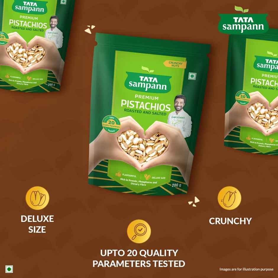 Tata Sampann Authentic Iranian Pistachios Roasted & Salted