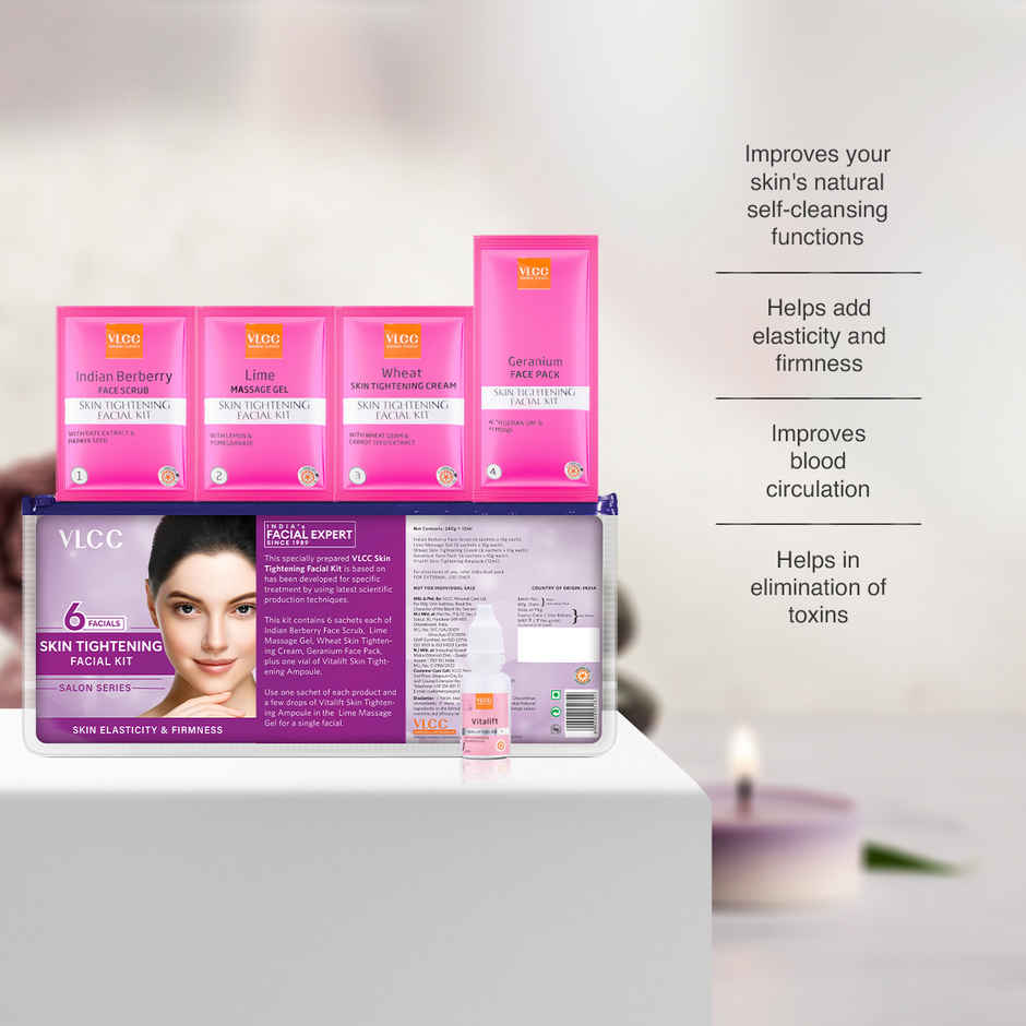 VLCC Salon Series Skin Tightening Facial Kit (6 Facials)