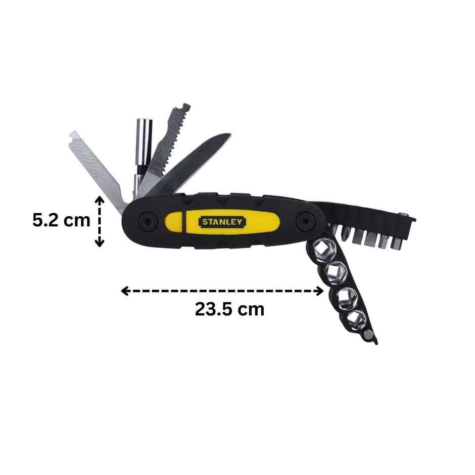 STANLEY Alloy Steel STHT0-70695 Folding and Locking 14-In-1 One-Piece Multipurpose Knife Tool