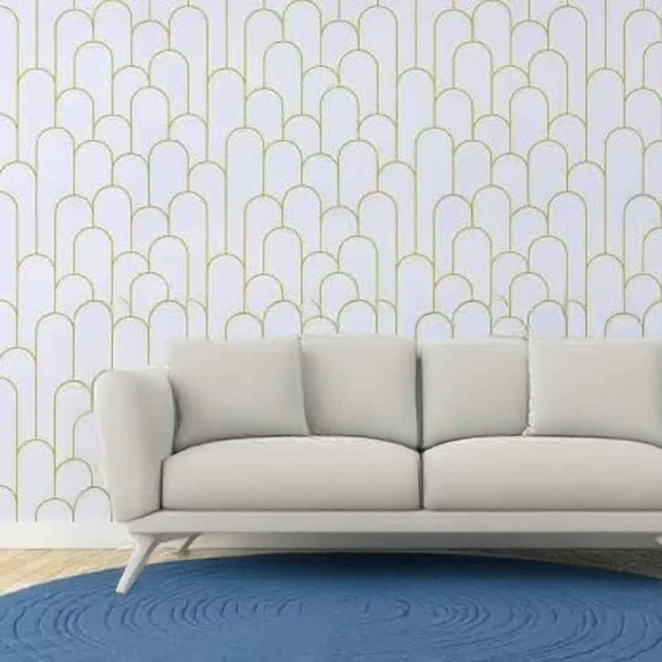 Wollzo White Decorative Wallpaper