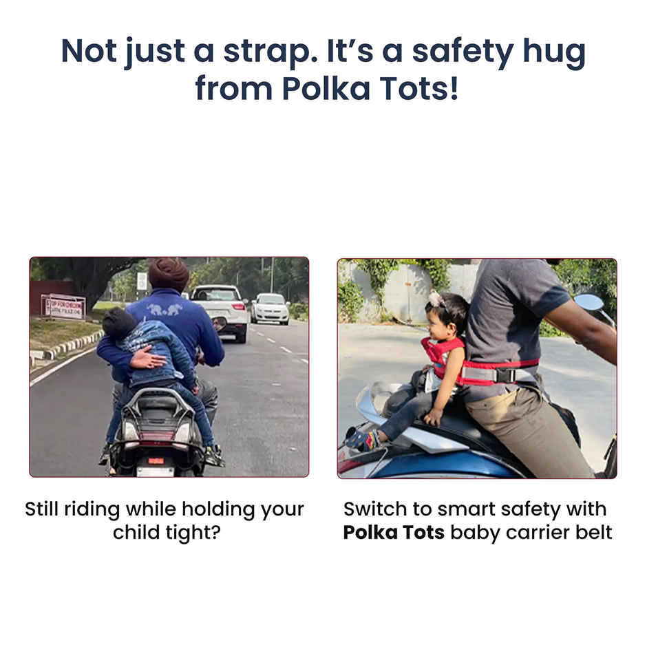 Polka Tots Two-Wheeler Baby Carrier for Kids | Cat