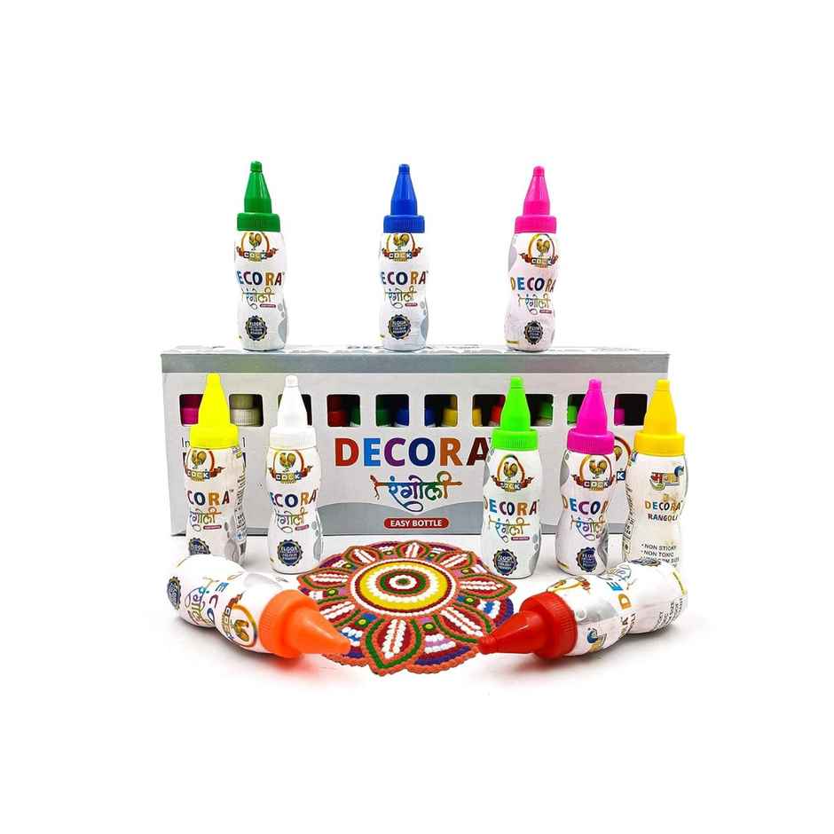 Rangoli Colours Bottle | Multicolor | One Size | Cock