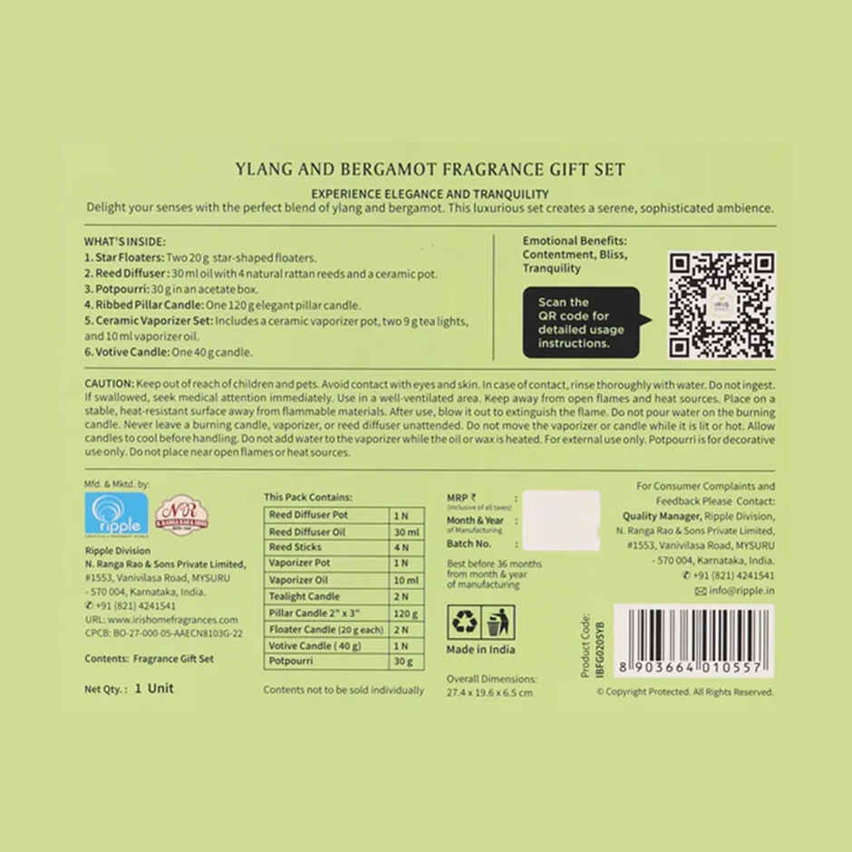 Iris Botanics Gift set Fragrance Ylang Ylang and Bergamot