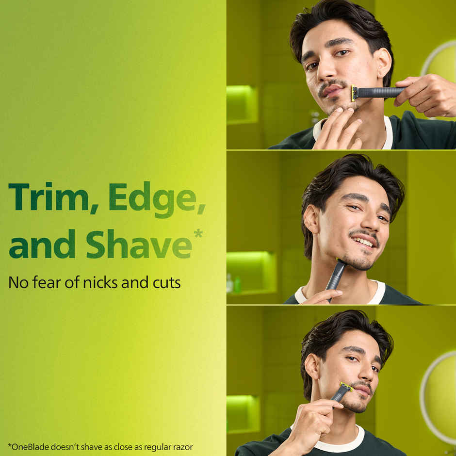 Philips OneBlade Face & Body Trimmer & Styler|No Nicks & Cuts, Dual Protection Technology|QP1624/10
