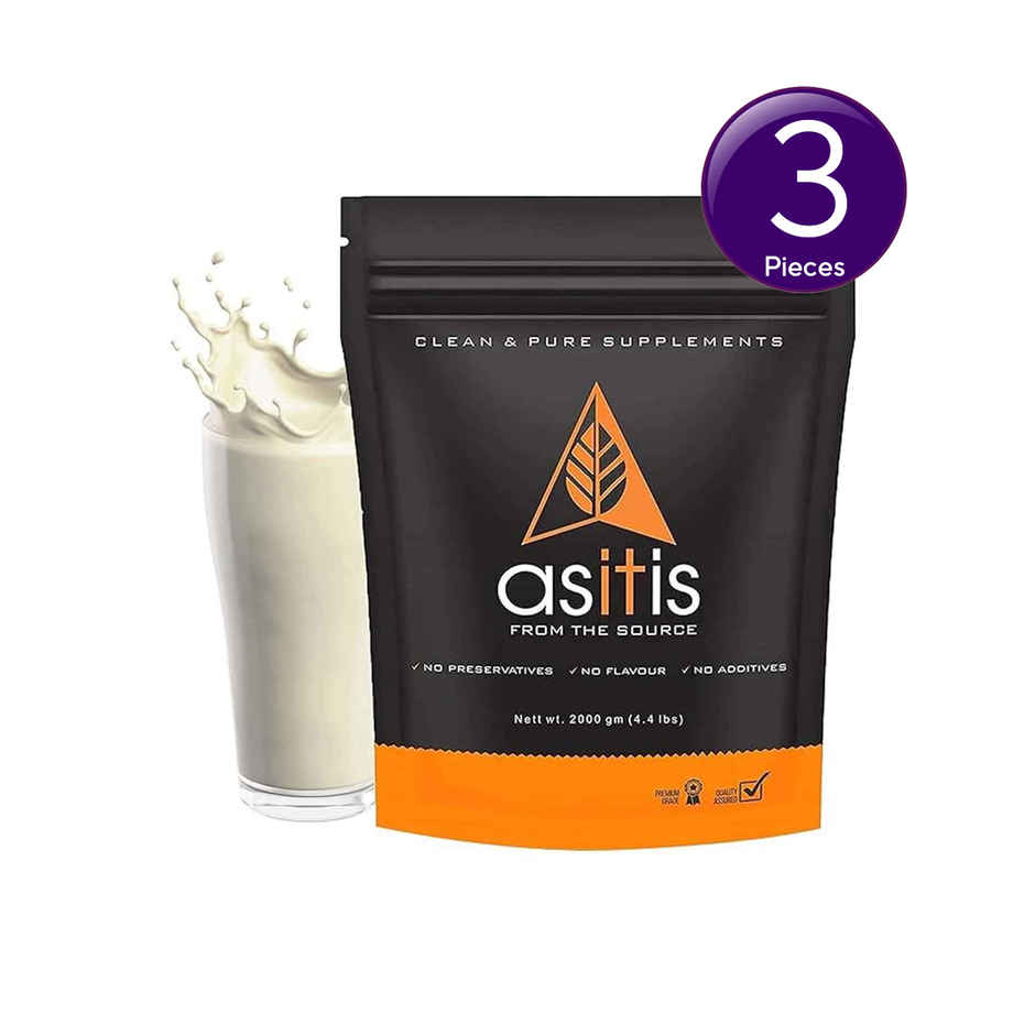 AS-IT-IS Nutrition Whey Protein Concentrate 80% | Unflavored, Tested for Purity | Combo