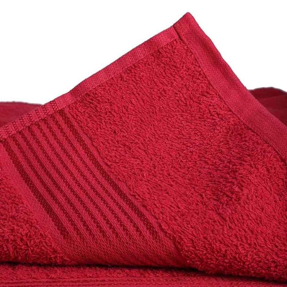 Bianca Bath Towel | Cotton | 400 GSM | Soft Red