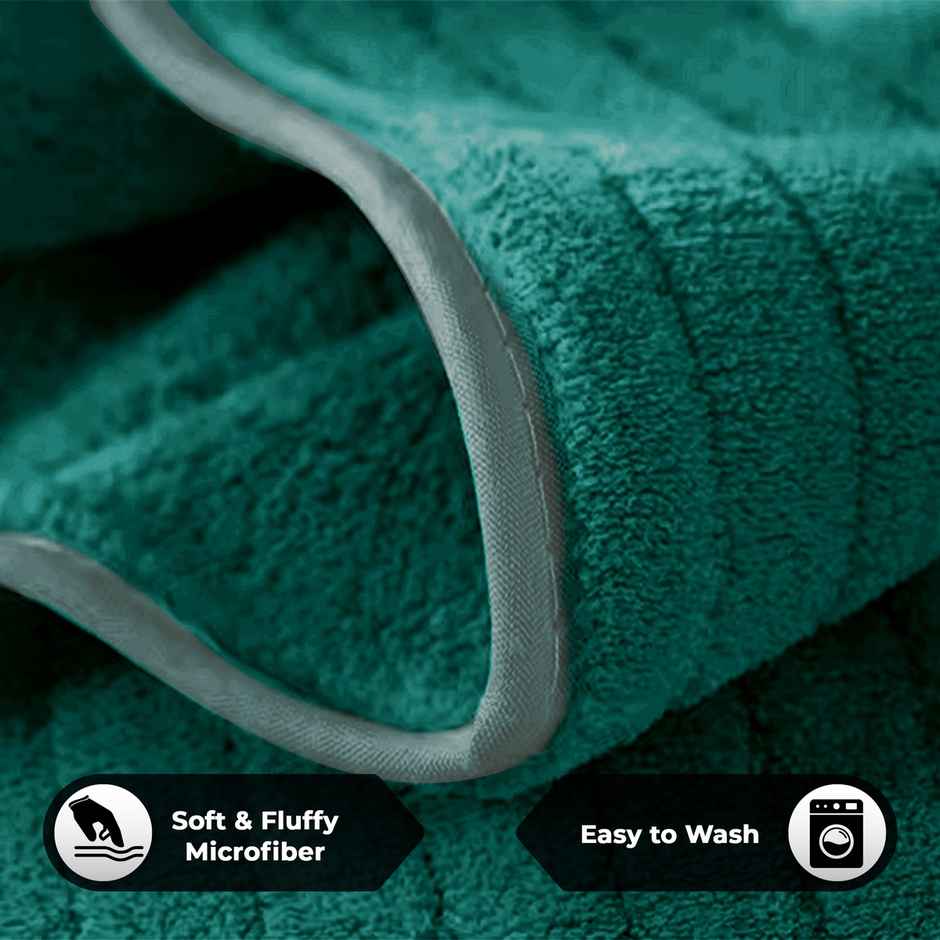 Story@Home Microfiber 400 2 U Hand Towel Green Stripes