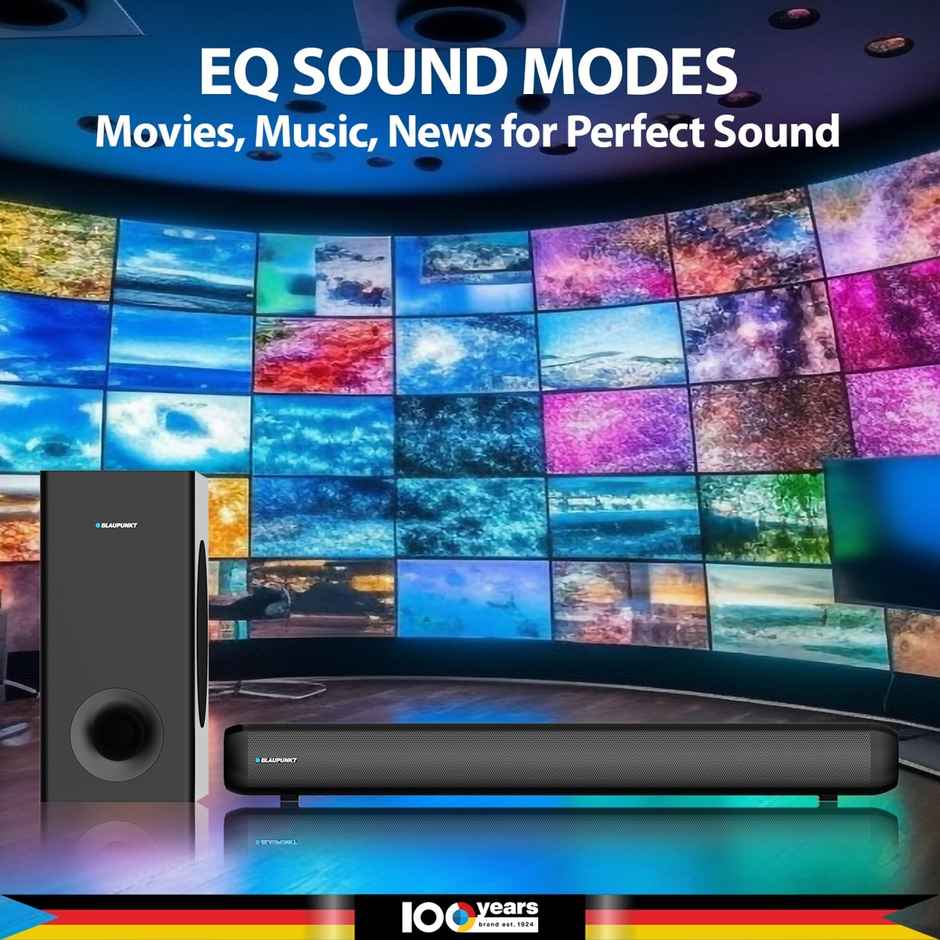 Blaupunkt Sbw100 Pro+ 100 W Bluetooth Soundbar (Black, 2.1 Channel)