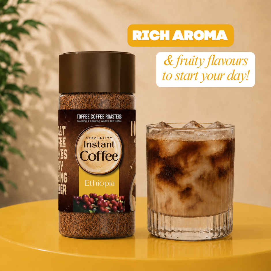 Toffee Coffee Roasters Ethiopia Speciality Medium Roast Organic Instant Coffee