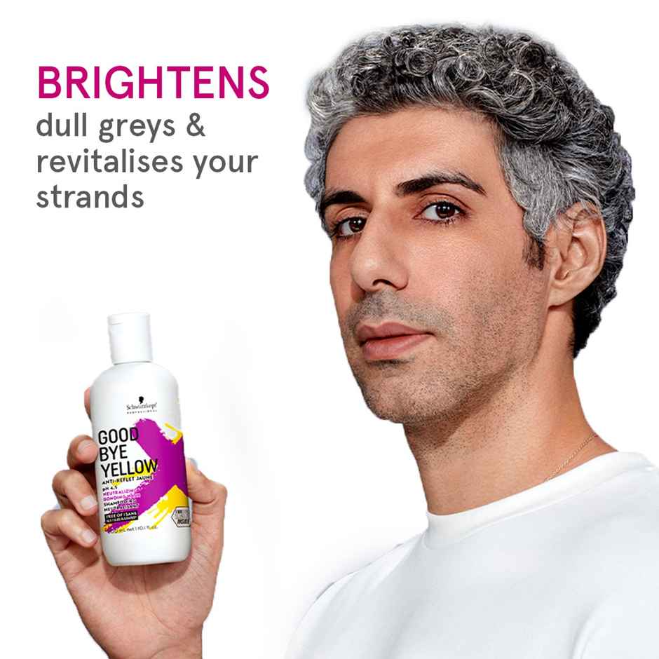 Schwarzkopf Professional Goodbye Yellow Neutralizing Shampoo Ph 4.5 For Silver Hair