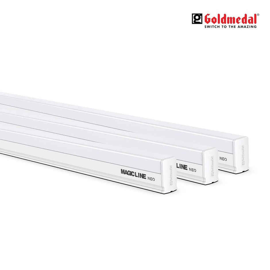 Gold Medal Magic Line Neo 20W T5 LED Slim Batten For Domestic Use - Cool Daylight (6500K) | With 2000 Lumens | Surge Protection up to 4kV | Energy Efficient Tubelight for Home, Office