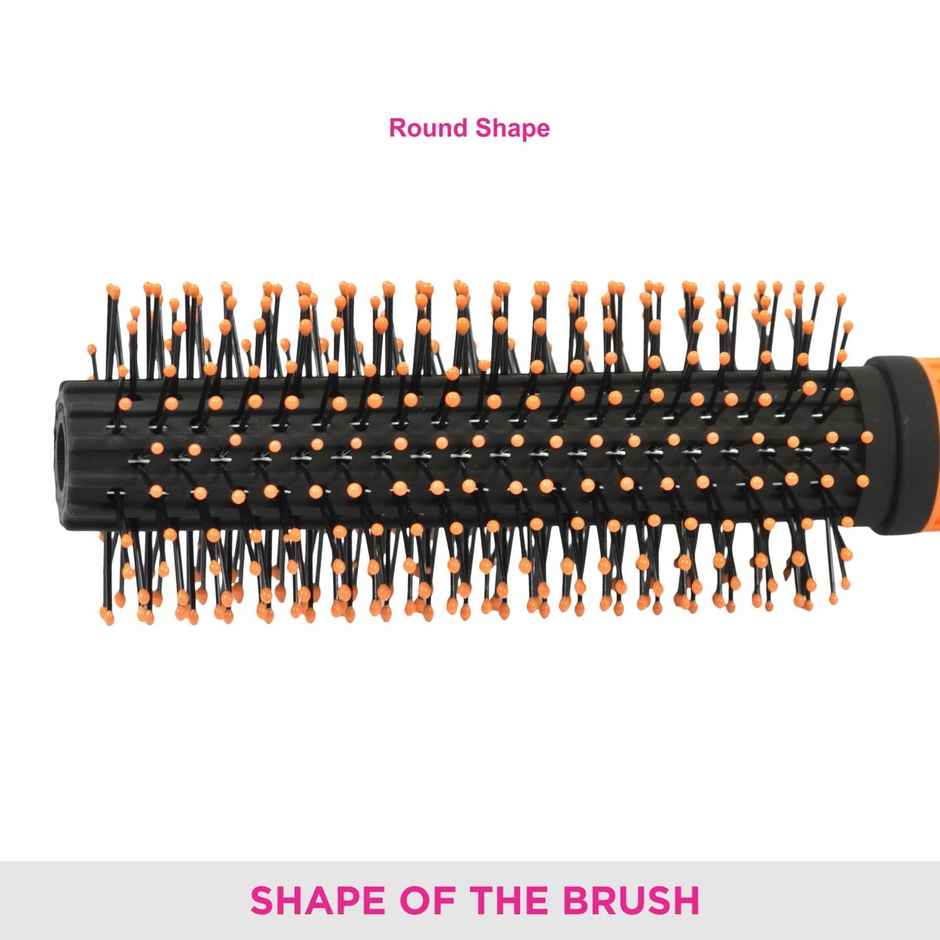 VEGA Round Hair Brush for Adding Curls| Volume and Waves in Hair| Men and Women|E15-RB
